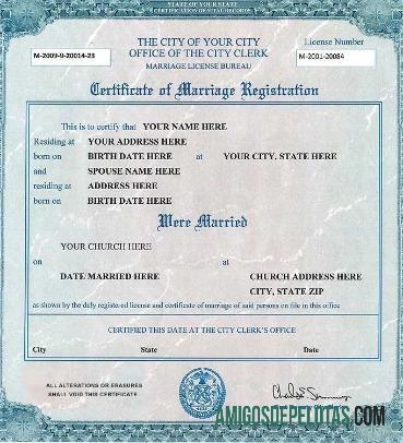 Certidão de registro de casamento baixar para verificação